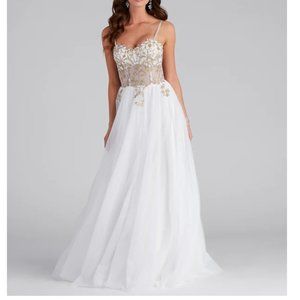 Wedding or Prom Dress- Ivory White